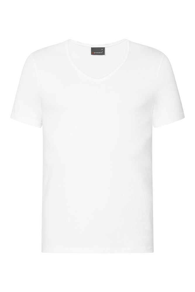 Slim-Fit V-Ausschnitt T-Shirt Plus Size Männer