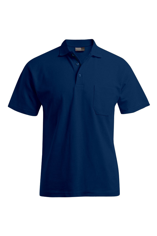 Heavy Poloshirt mit Brusttasche Männer